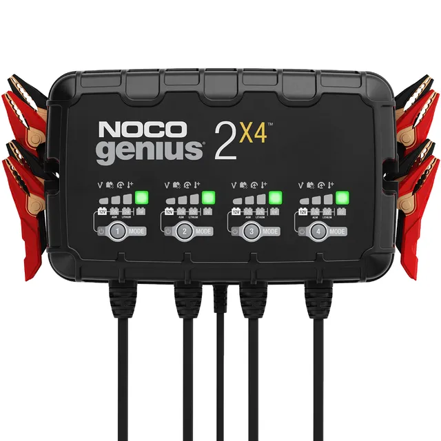 noco-genius-genius2x4-chargeur-de-batterie-intelligent-4-bancs-8a-6v-12v-maintie image 1