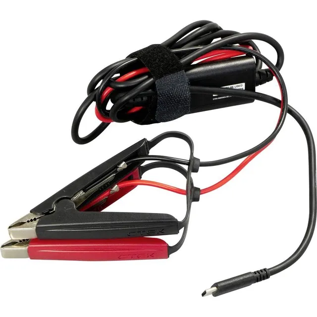 ctek-usb-c-charge-cable-clamps-pinces-12-v-pour-alimenter-le-chargeur-cs-free-de image 1