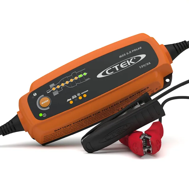 ctek-mxs-5-0-polar-chargeur-de-batterie-intelligent-12v-5a-avec-mode-flocon-de-n image 1