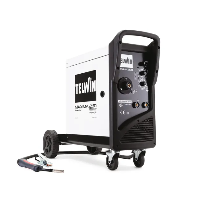 telwin-maxima-230-synergic-poste-de-soudage-inverter-multiprocessus-220a-mig-mag image 1
