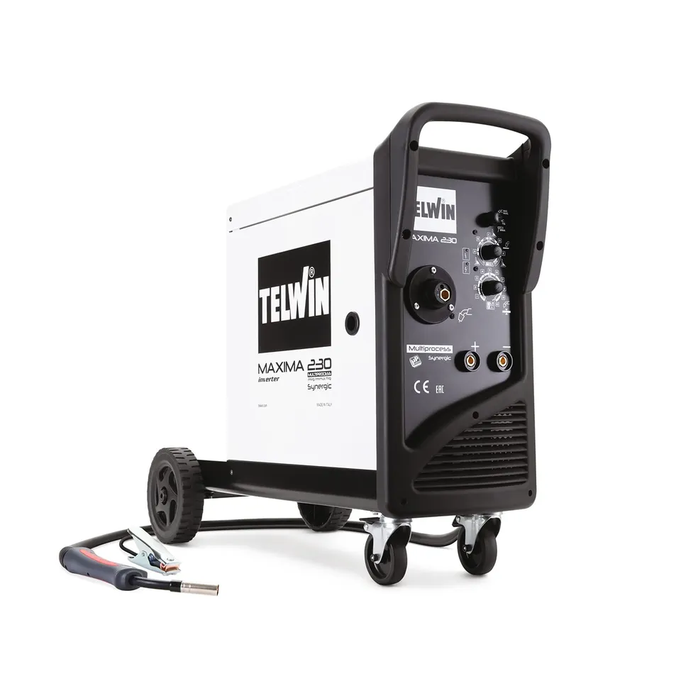 telwin-maxima-230-synergic-poste-de-soudage-inverter-multiprocessus-220a-mig-mag image 1