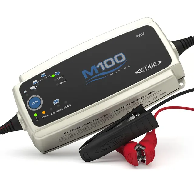 ctek-m100-chargeur-et-mainteneur-de-batterie-intelligent-12v-7a-marin-avec-mode- image 1