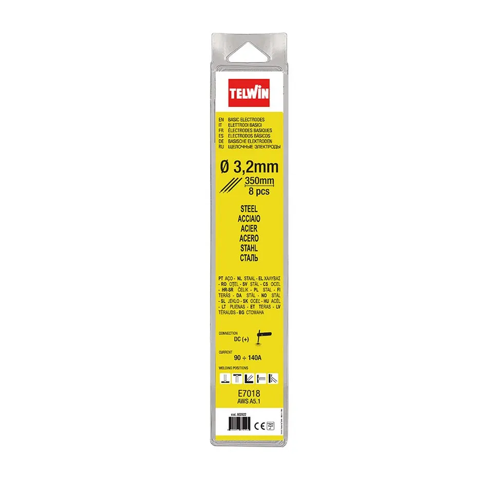 telwin-lectrodes-basiques-e7018-pour-soudage-3-2-mm-8-pi-ces-350-mm image 1