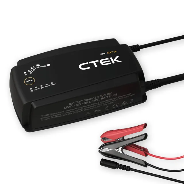ctek-nxt-15-chargeur-de-batterie-12v-15a-compatible-lithium-lifepo4-avec-modes-r image 1