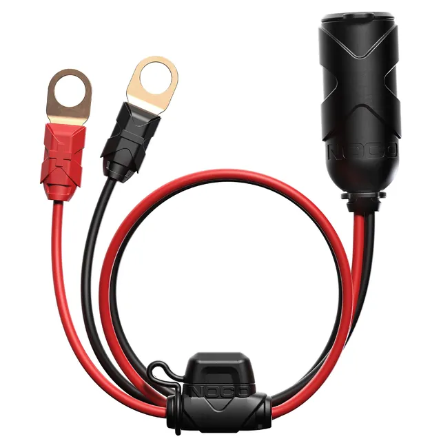 noco-gc018-prise-accessoire-12v-15a-bornes-illets-avec-fusible-et-capuchon-tanch image 1