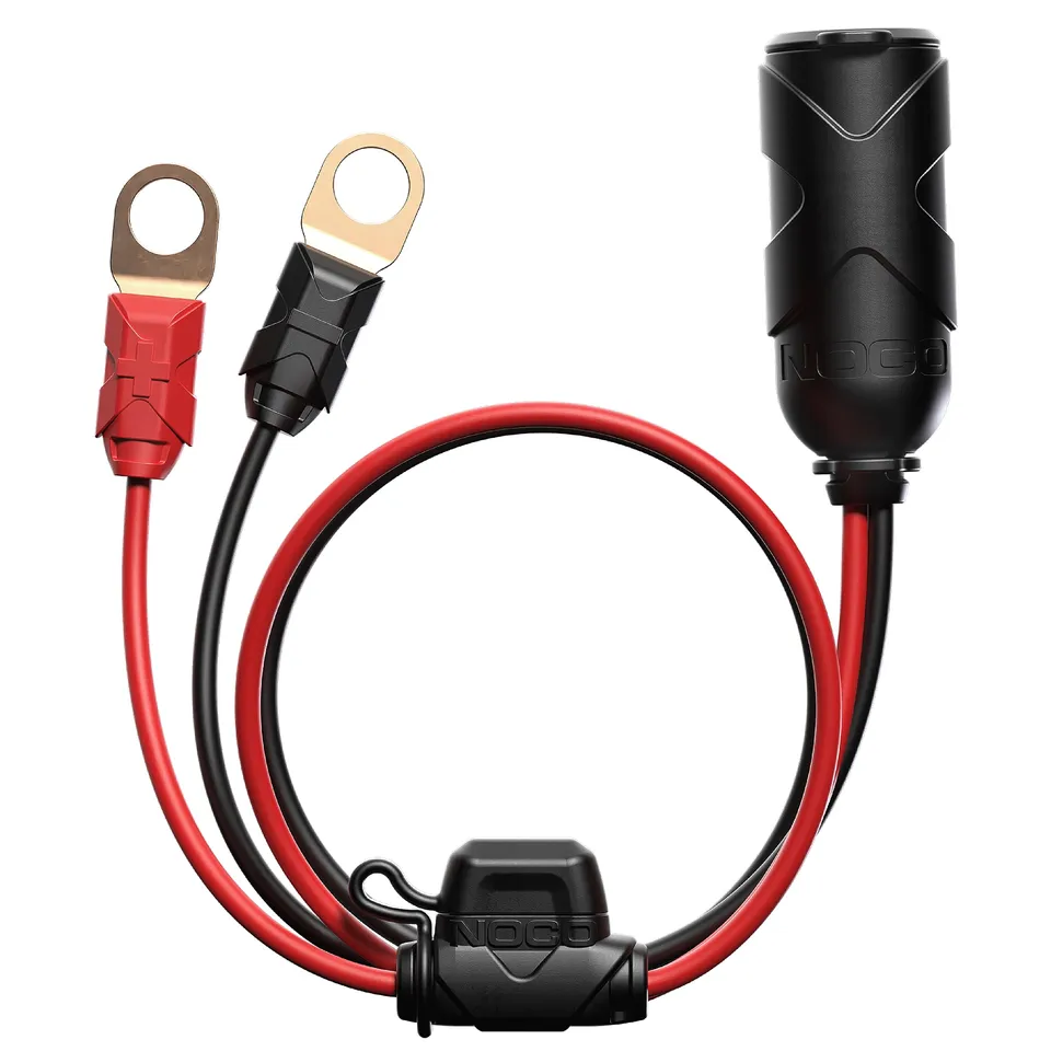 noco-gc018-prise-accessoire-12v-15a-bornes-illets-avec-fusible-et-capuchon-tanch image 1