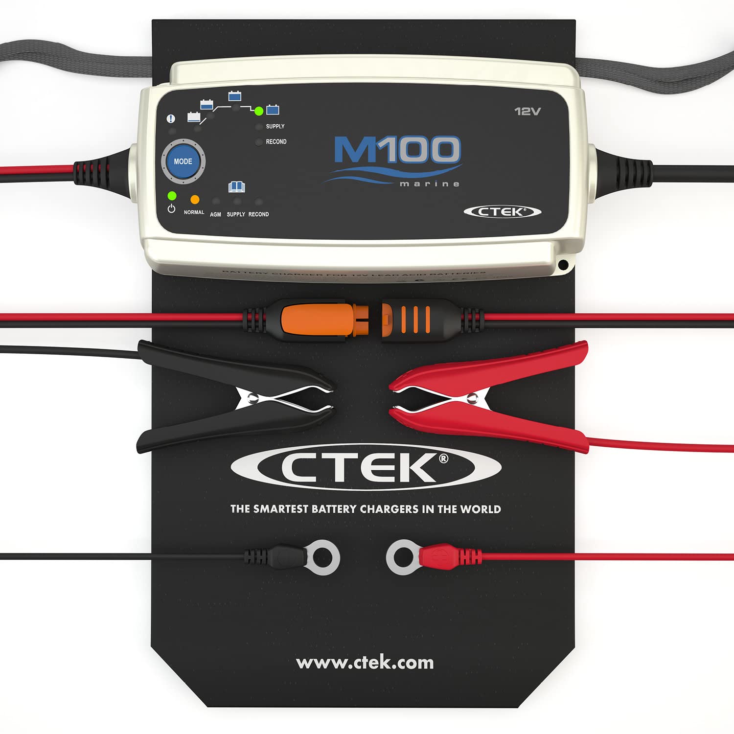 ctek-m100-chargeur-et-mainteneur-de-batterie-intelligent-12v-7a-marin-avec-mode- image 2