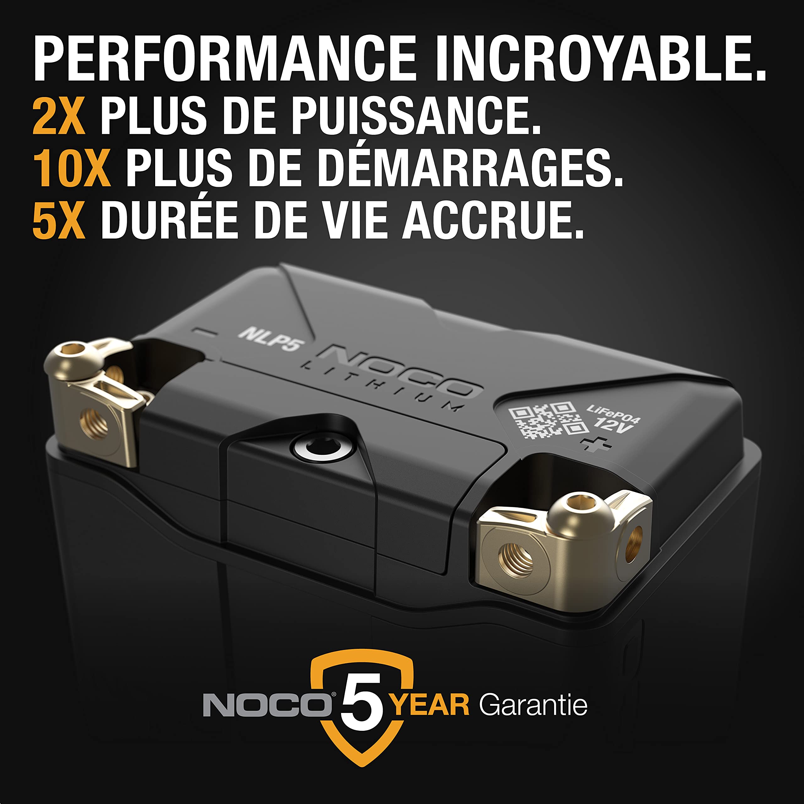 noco-lithium-nlp5-batterie-moto-lithium-12v-2ah-groupe-5-250a-de-d-marrage-avec- image 2