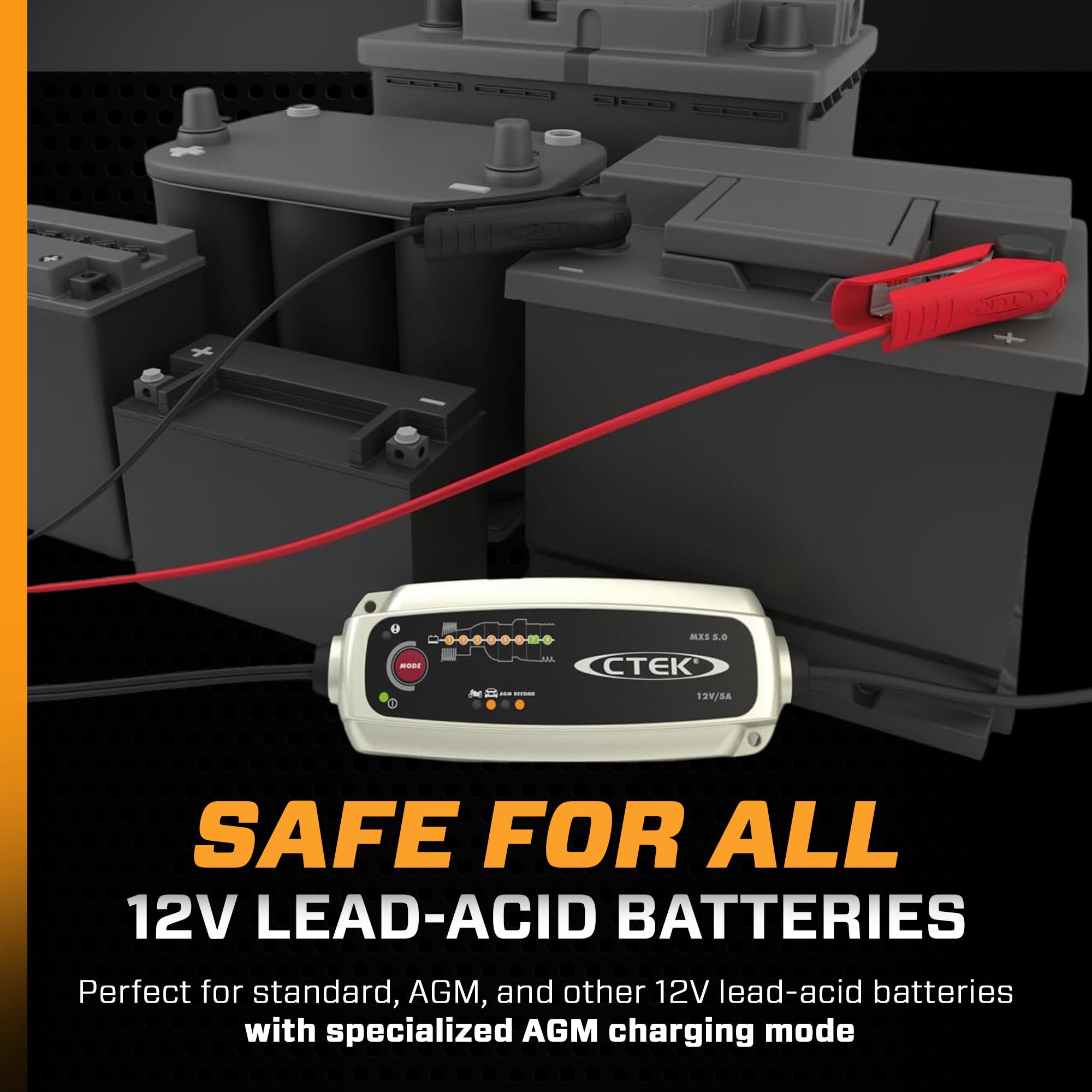 ctek-mxs-5-0-chargeur-de-batterie-intelligent-12v-5a-avec-compensation-de-temp-r image 5