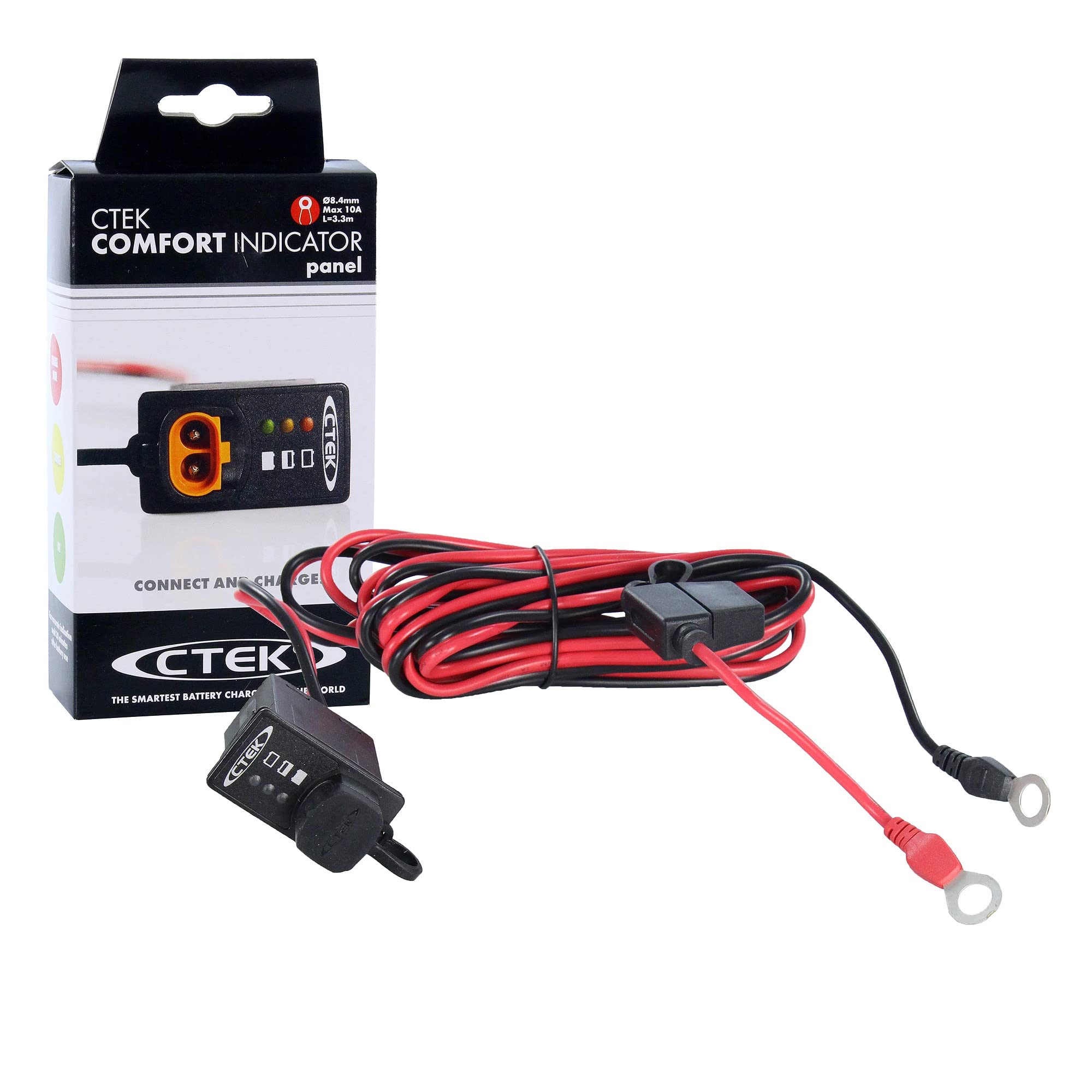 ctek-indicator-panel-3-3-m-indicateur-led-d-tat-de-charge-batterie-12v-plomb-aci image 1
