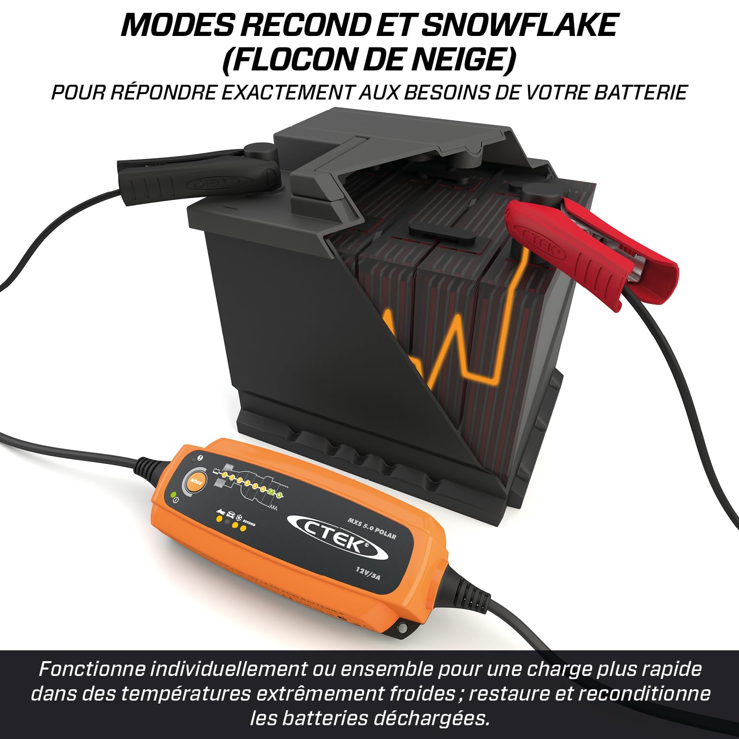 ctek-mxs-5-0-polar-chargeur-de-batterie-intelligent-12v-5a-avec-mode-flocon-de-n image 5