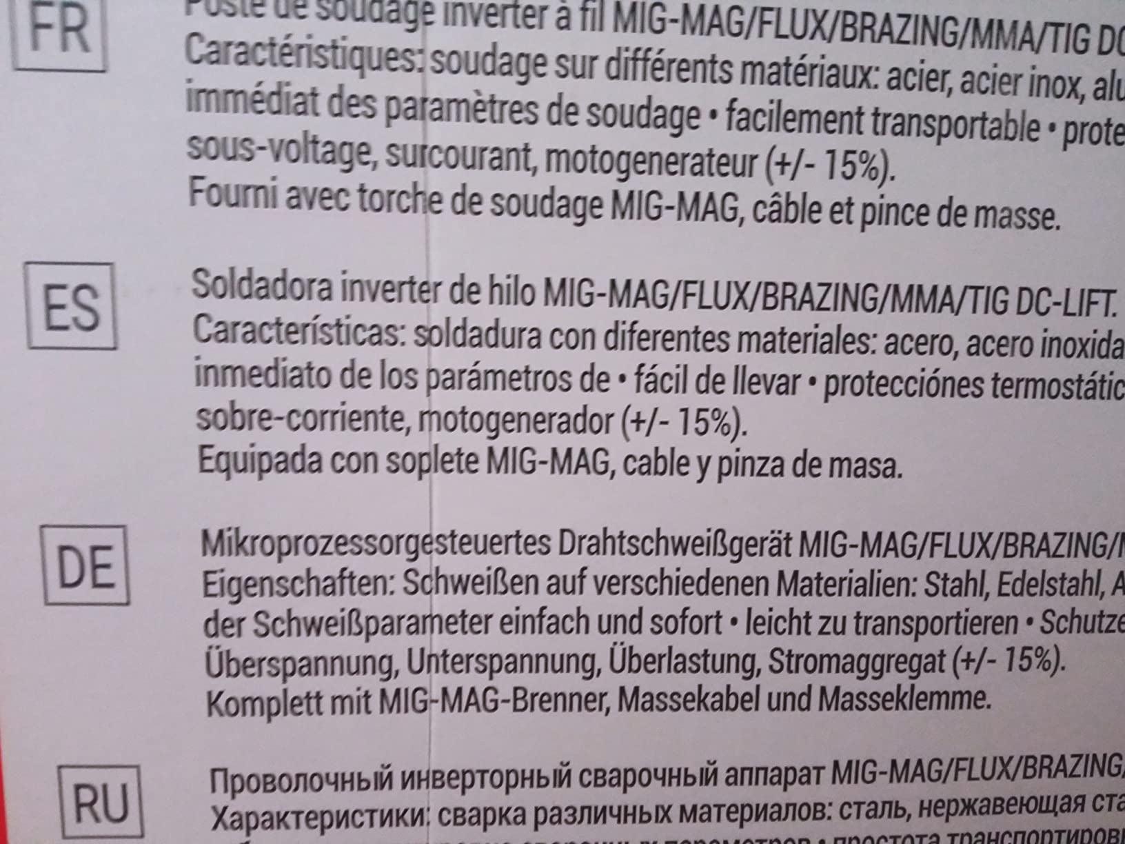 Quatre procédés à ce prix, impressionnant
