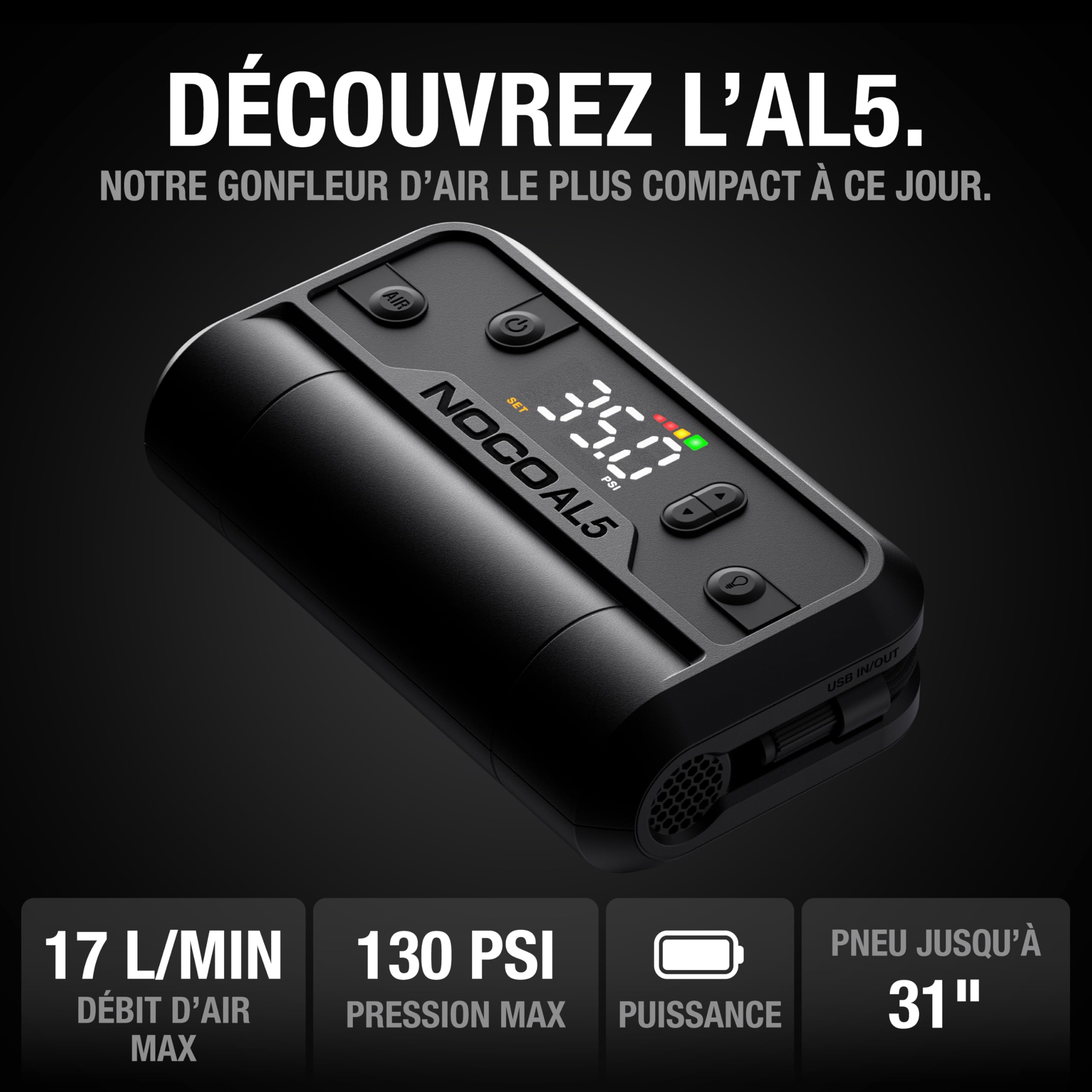noco-air-al5-gonfleur-de-pneus-sans-fil-ultra-compact-5a-avec-batterie-lithium-j image 2