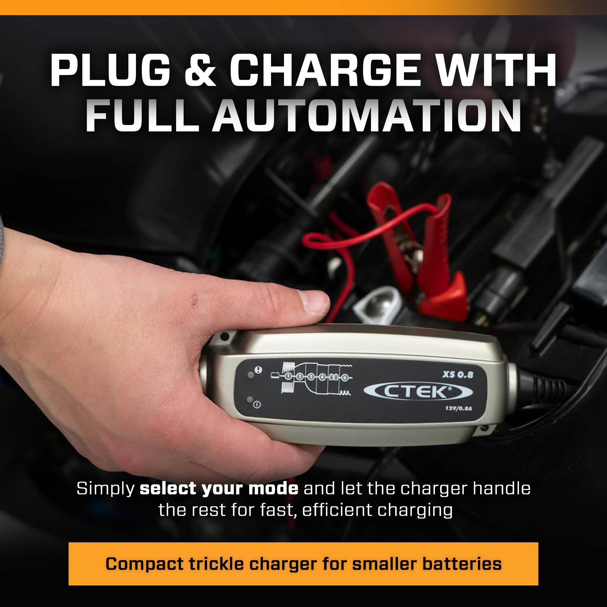 ctek-xs-0-8-chargeur-de-batterie-12-v-0-8-a-6-tapes-charge-1-2-32-ah-et-entretie image 2
