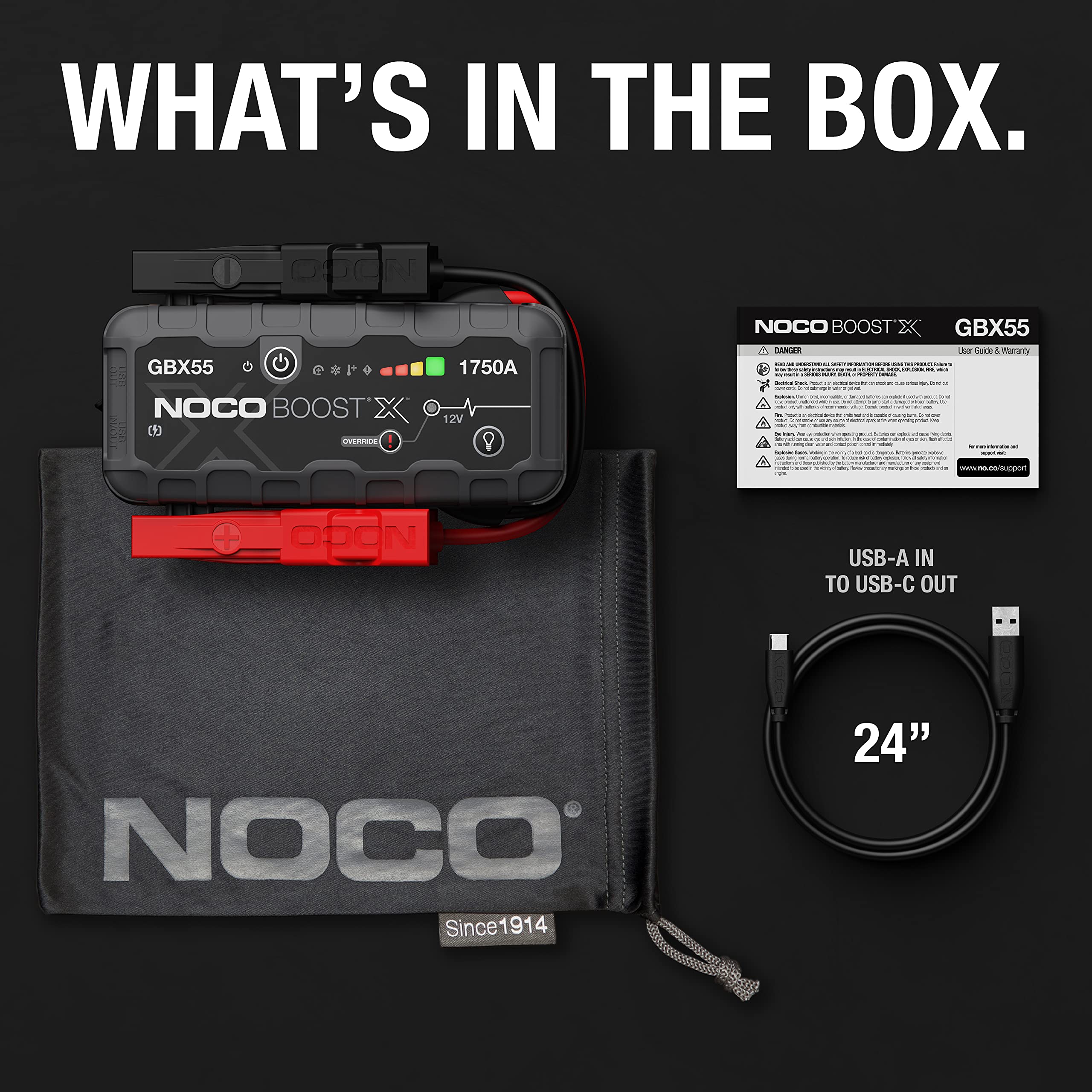 noco-boost-x-gbx55-booster-de-batterie-lithium-ultrasafe-1750a-12v-avec-powerban image 7