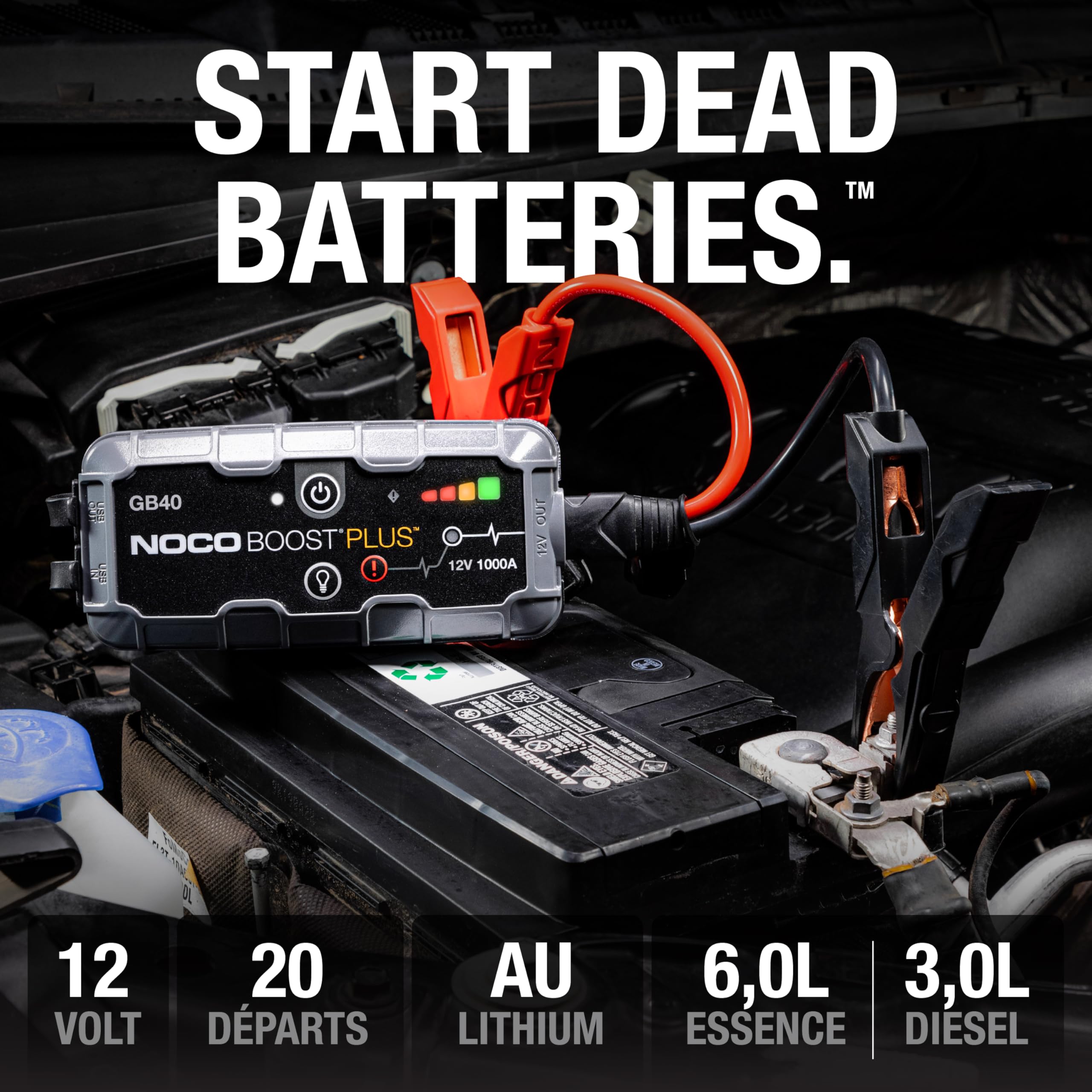 noco-boost-gb40-booster-de-batterie-ultrasafe-1000a-lithium-12v-avec-powerbank-u image 2