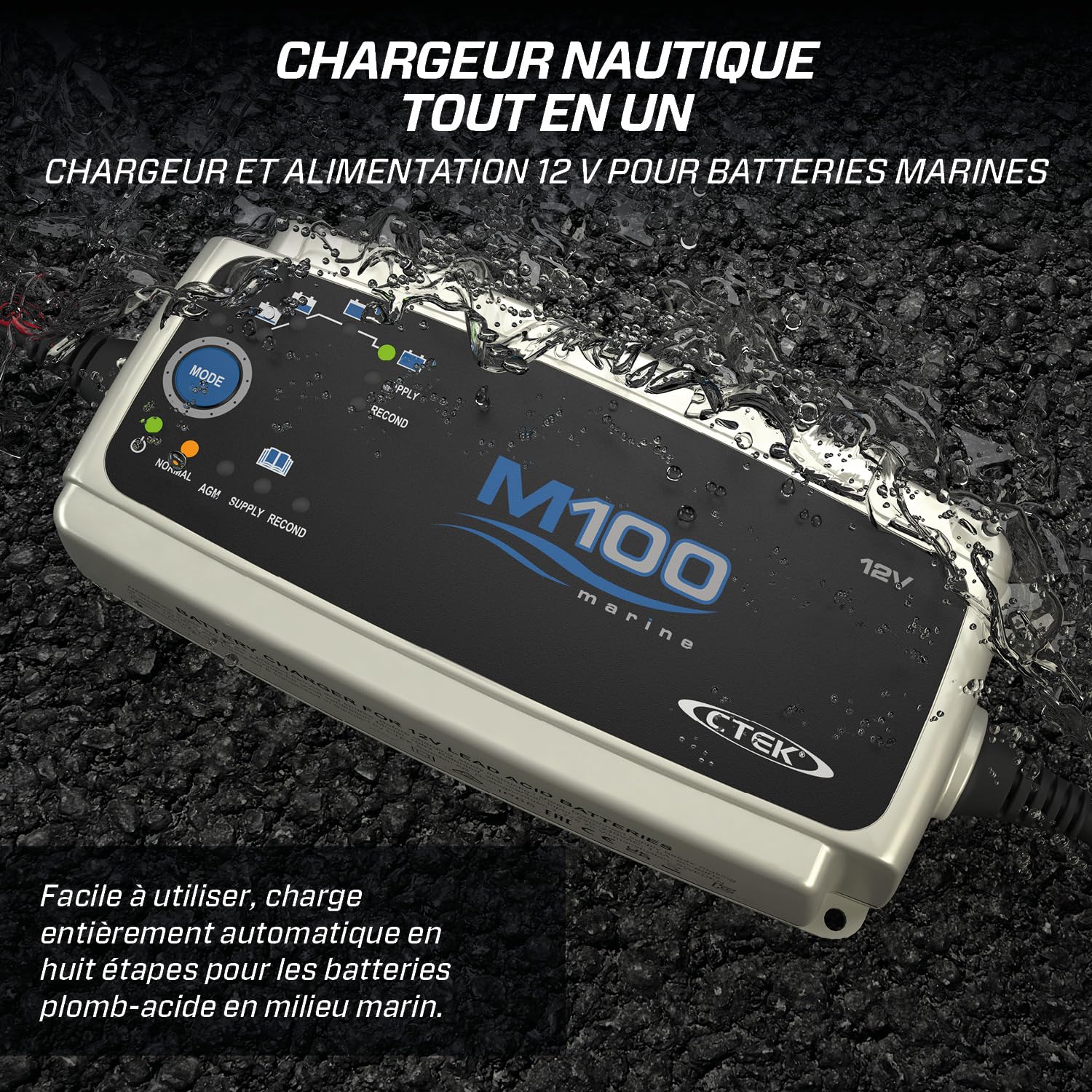 ctek-m100-chargeur-et-mainteneur-de-batterie-intelligent-12v-7a-marin-avec-mode- image 3