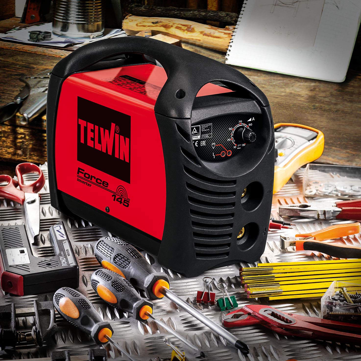 telwin-force-145-poste-souder-inverter-mma-130a-150a-avec-lectrodes-et-mallette- image 5