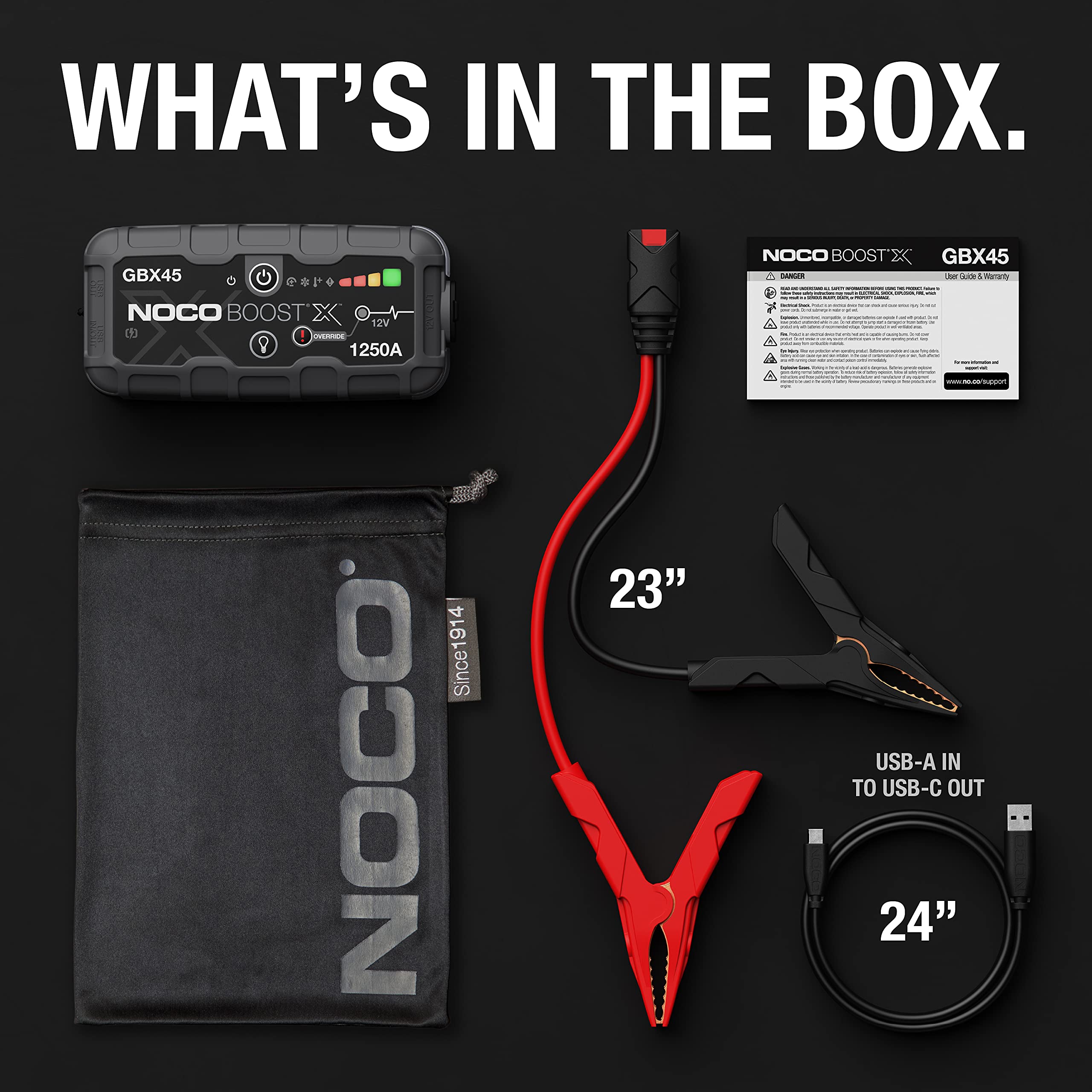noco-boost-x-gbx45-booster-batterie-lithium-ultrasafe-2-0-1250a-12v-avec-usb-c-p image 7