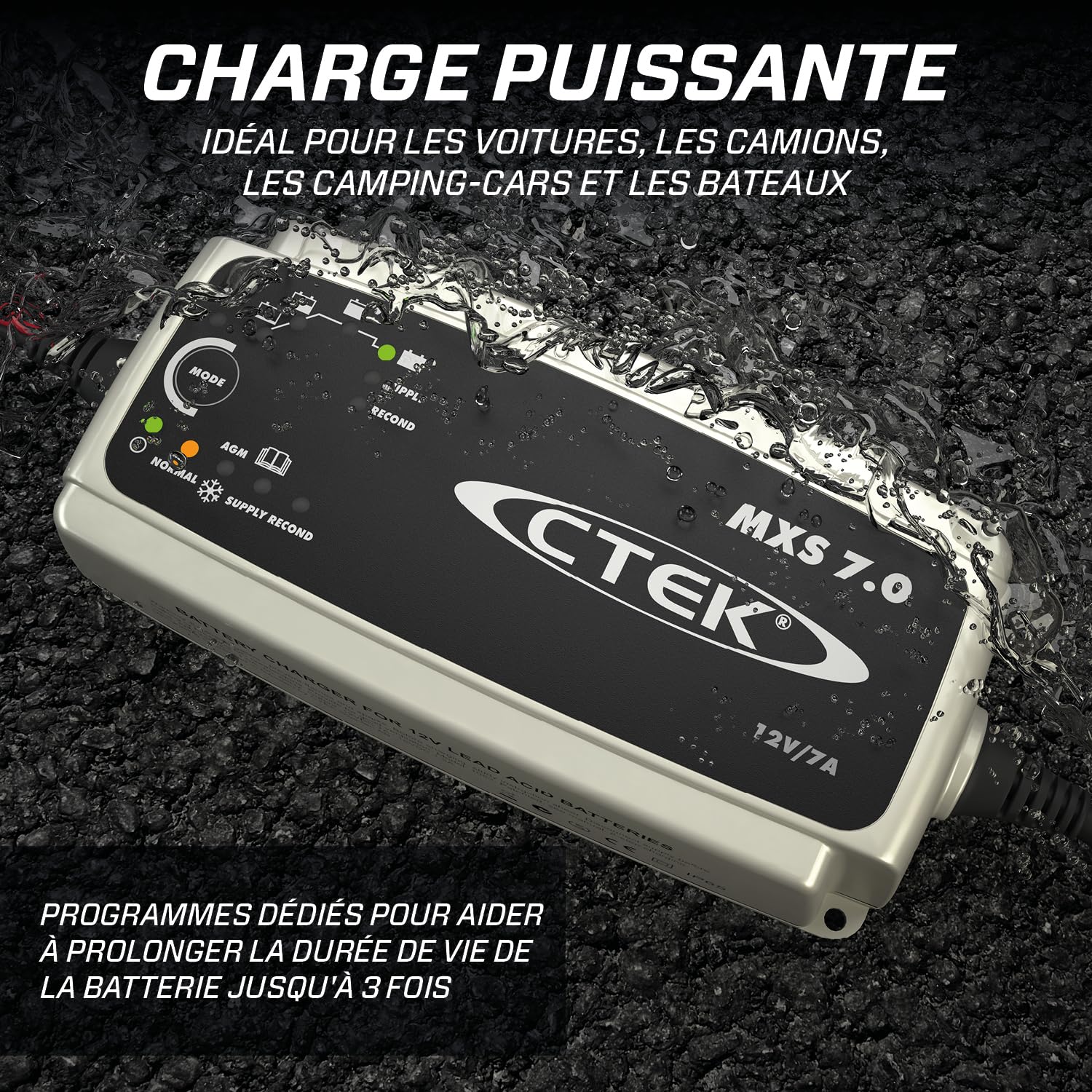 ctek-mxs-7-0-chargeur-de-batterie-enti-rement-automatique-12v-7a-avec-reconditio image 3