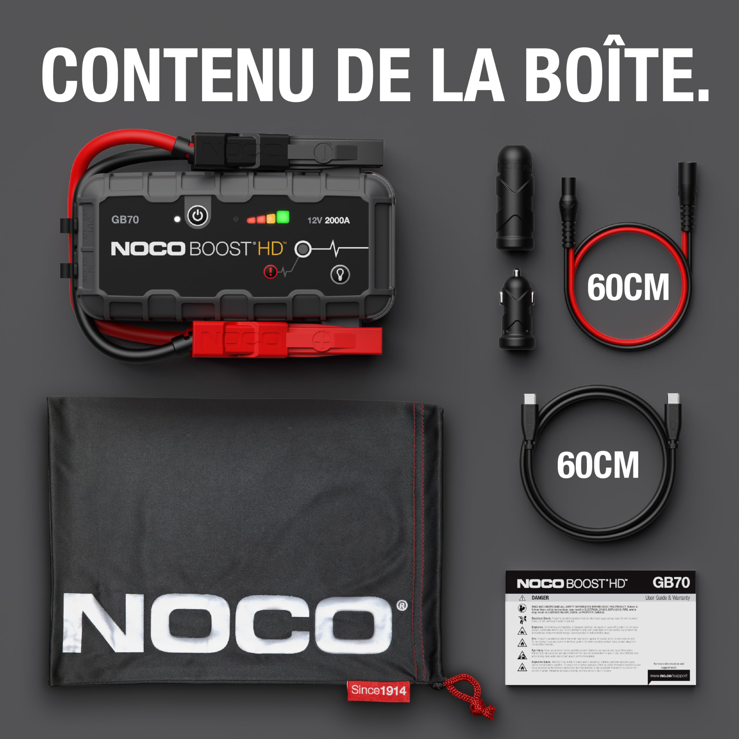 noco-boost-gb70-booster-de-d-marrage-lithium-ultrasafe-2000a-12v-avec-powerbank- image 6