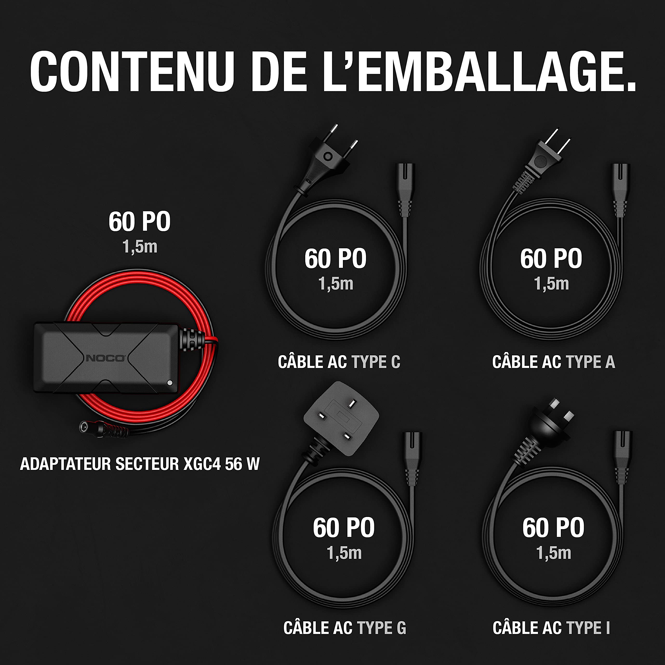 noco-xgc4-56w-adaptateur-secteur-pour-d-marreurs-lithium-genius-boost-gb70-et-gb image 7