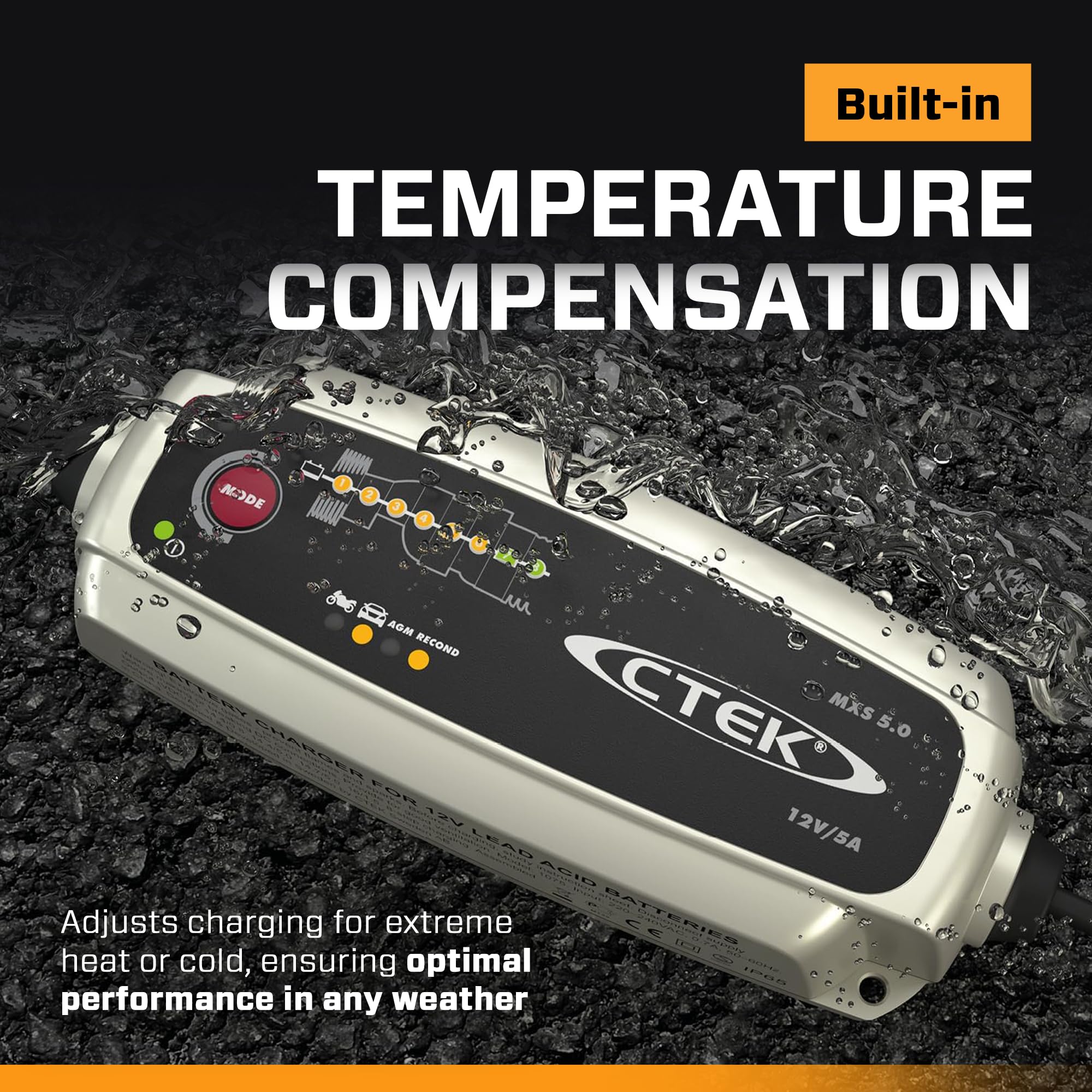 ctek-mxs-5-0-chargeur-de-batterie-intelligent-12v-5a-avec-compensation-de-temp-r image 4