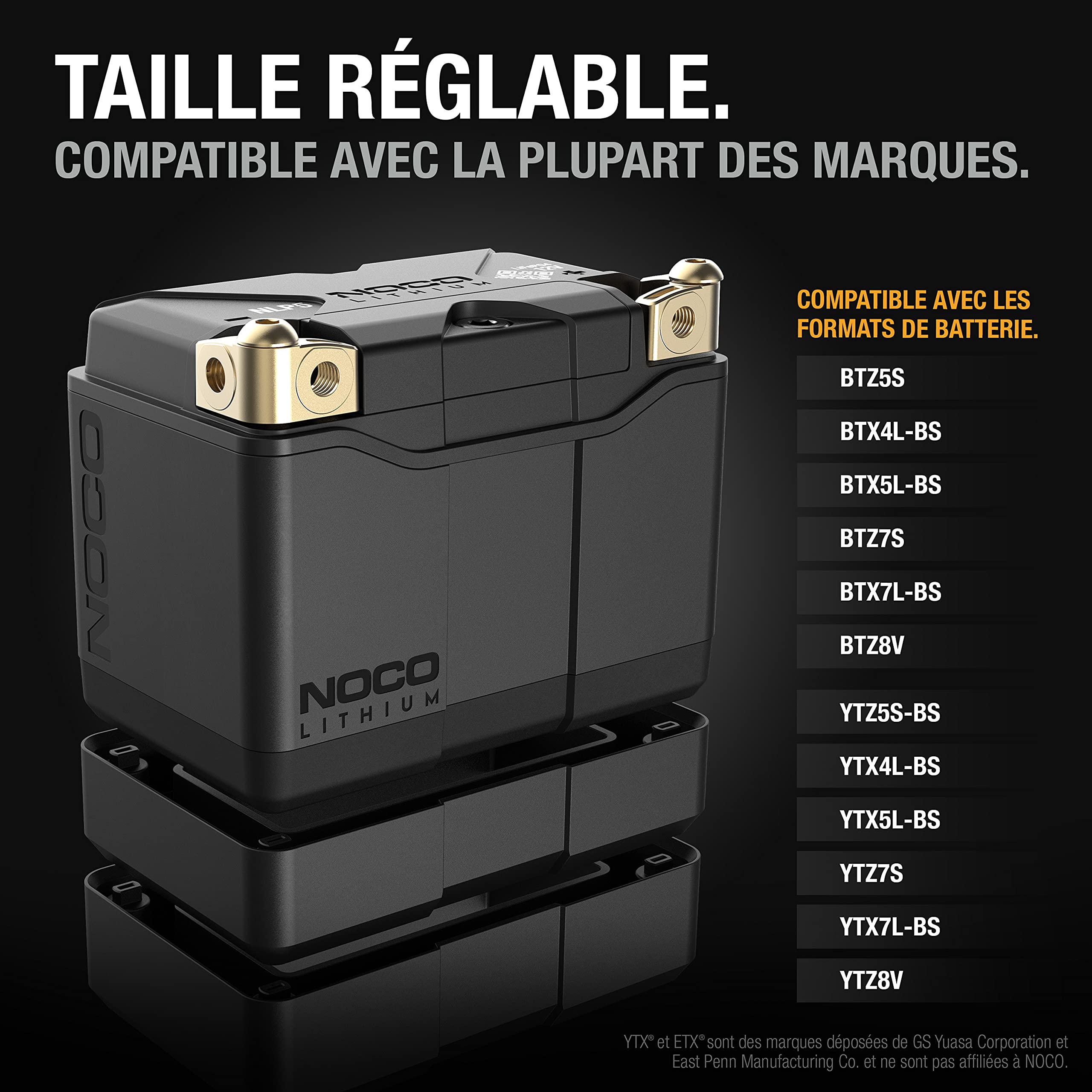 noco-lithium-nlp5-batterie-moto-lithium-12v-2ah-groupe-5-250a-de-d-marrage-avec- image 5