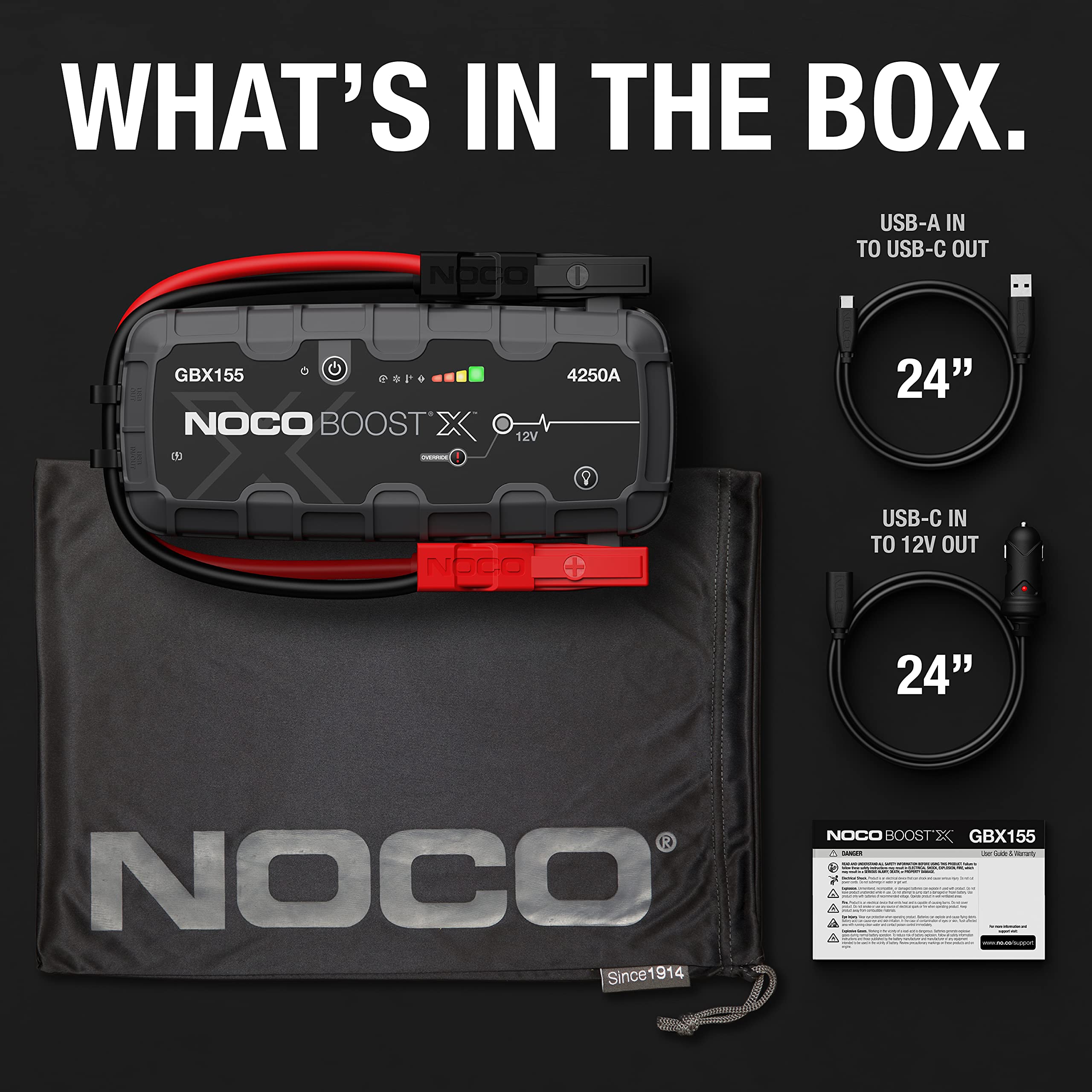 noco-boost-x-gbx155-booster-de-batterie-lithium-ultrasafe-4250a-12v-avec-powerba image 7