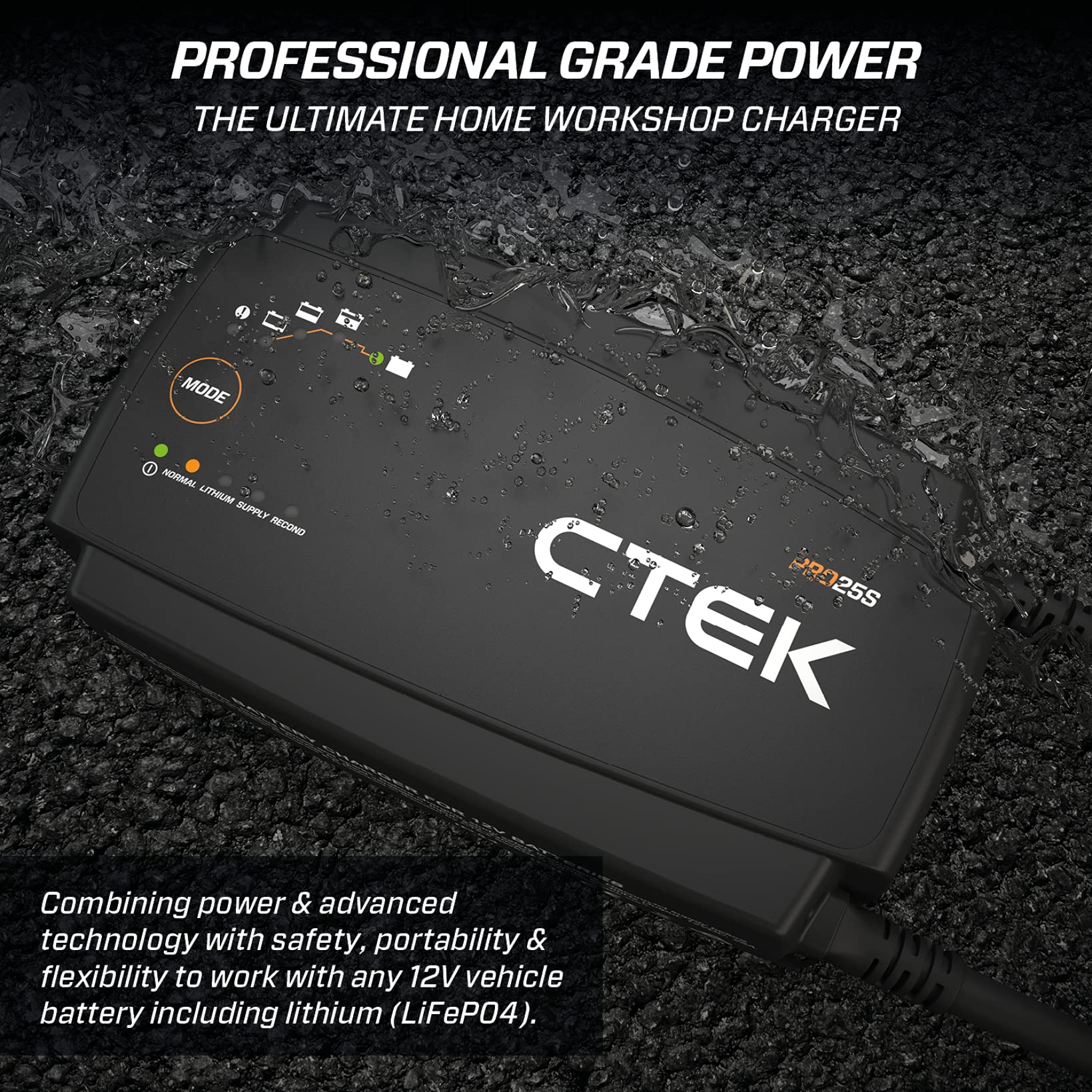ctek-pro25s-chargeur-de-batterie-professionnel-12v-25a-avec-mode-alimentation-ch image 3