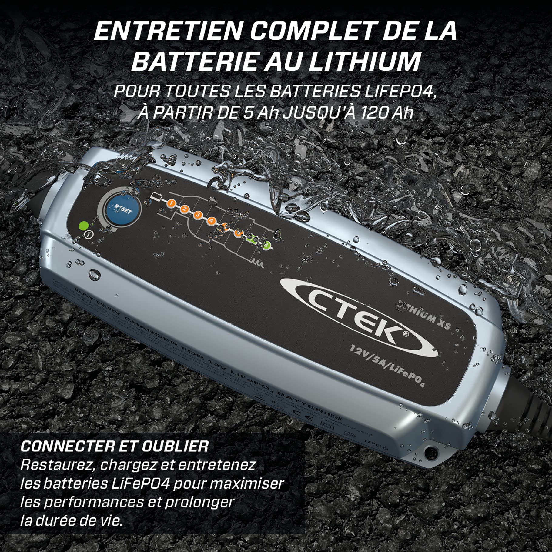 ctek-lithium-xs-chargeur-intelligent-12v-d-di-aux-batteries-lithium-lifepo4-avec image 2